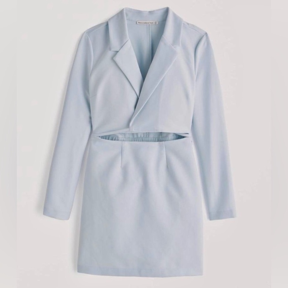 Abercrombie & Fitch Wrap Front Cut Out Blazer Mini Dress NWT